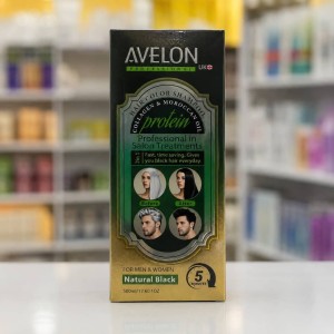 شامپو رنگ موی (Avelon Hair Color Shampoo) رنگ سیاه طبیعی (Natural Black)